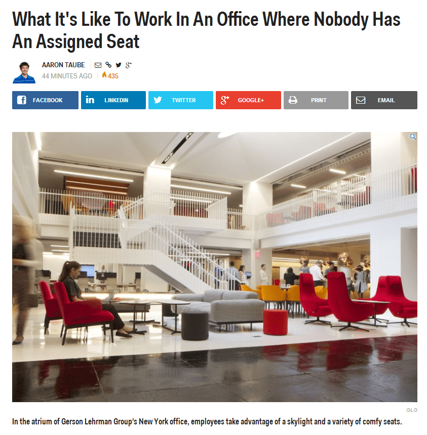 Business Insider: GLG’s Headquarters Create A Happy Office Worker