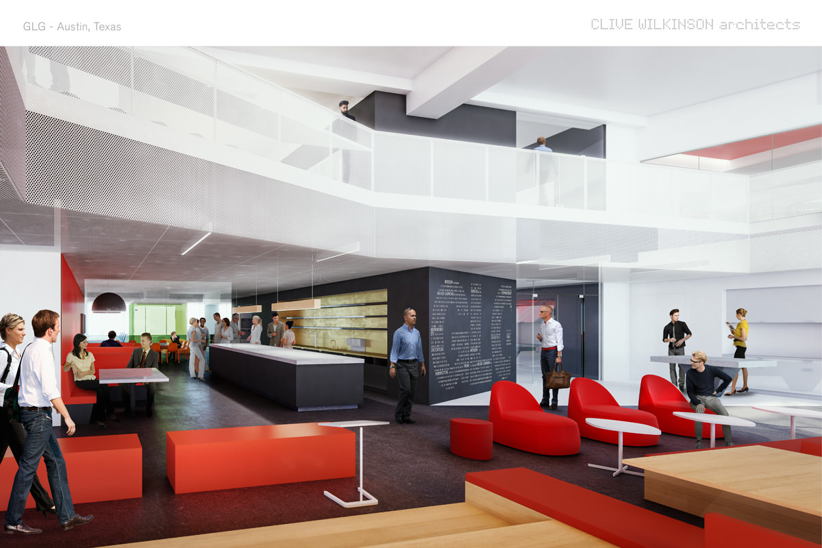 Renderings of GLG’s Innovative Austin Office